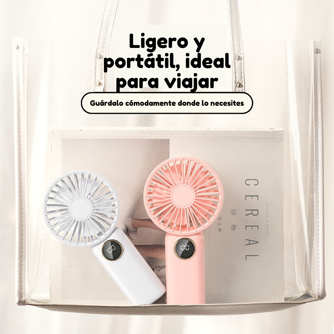 Ventilador Portátil con Base para Celular