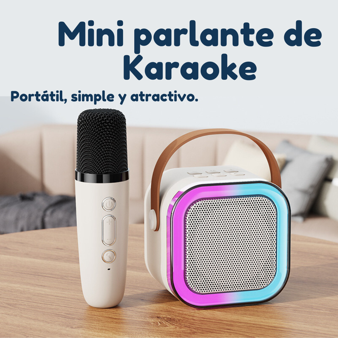 Mini parlante de karaoke